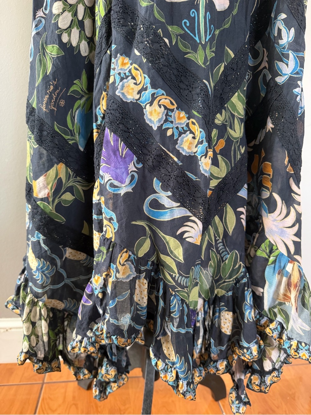 FARM dark blue maxi dress - Picture 5 of 11